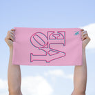 Two-Dimensional Love Light Pink | Mix & Match Soft Fun-Flirty Lovers’ Towels
