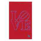 Two-Dimensional Love Red | Mix & Match Soft Fun-Flirty Lovers’ Towels