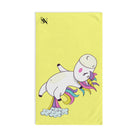 Unicorn Fart Butt Light Yellow | Mix & Match Original Fun-Flirty Lovers’ Towels