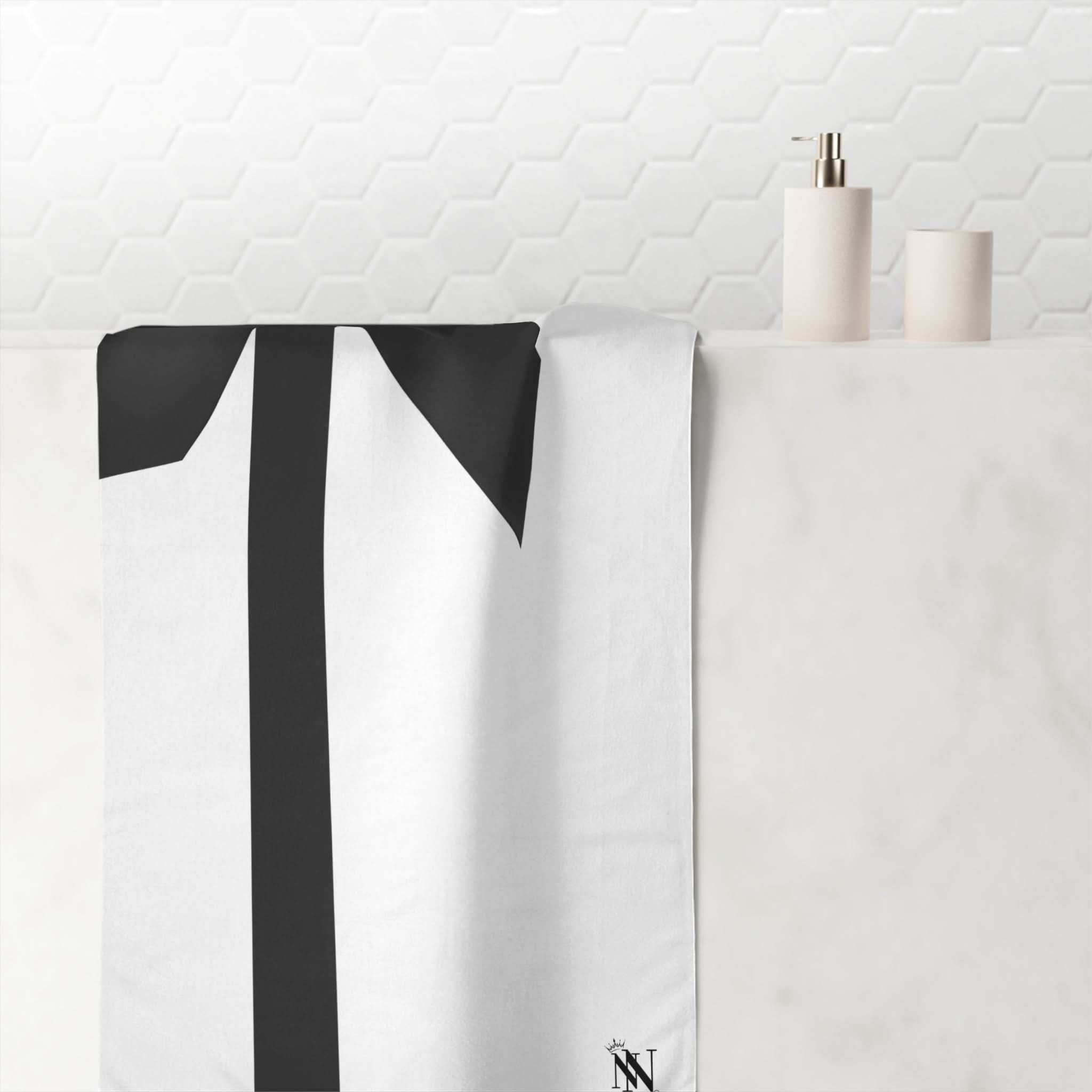 Unwrap Me Black Bow | Mix & Match Naughty XL Fun-Flirty Lovers’ Towels