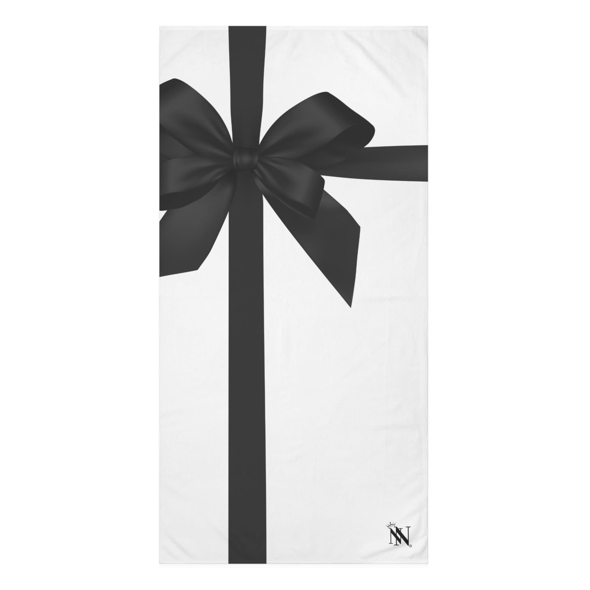 Unwrap Me Black Bow | Mix & Match Naughty XL Fun-Flirty Lovers’ Towels