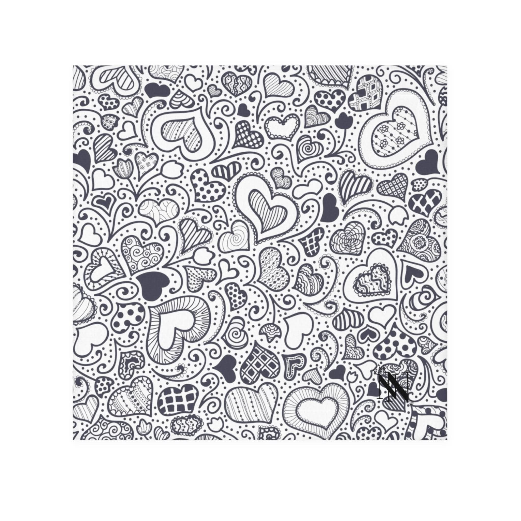 V-day Grey Hearts | Mix & Match Lils’ Fun-Flirty Lovers’ Towels