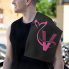 V Tails Black | Mix & Match Soft Fun-Flirty Lovers’ Towels