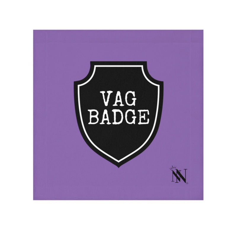 Vag Badge Lavendar After-Sex Towel | Fun Flirty & Soft