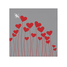 Valentine Love Flower Grey | Mix & Match Lils’ Fun-Flirty Lovers’ Towels
