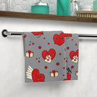 Valentine Love Grey | Mix & Match Lils’ Fun-Flirty Lovers’ Towels