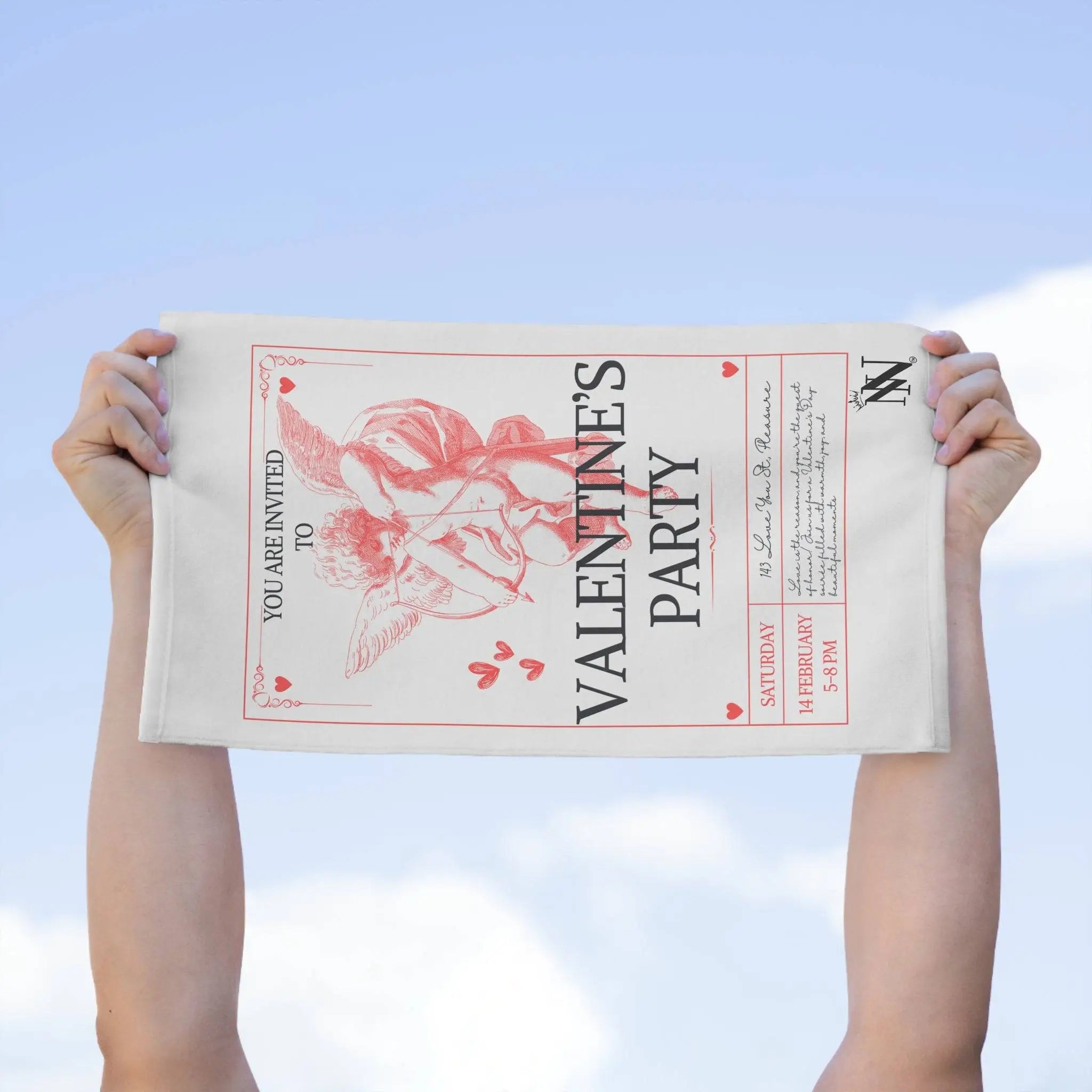 Valentine’s Party | Mix & Match Soft Fun-Flirty Lovers’ Towels
