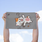 Vicious Kitty Grey | Mix & Match Soft Fun-Flirty Lovers’ Towels