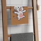 Vicious Kitty Light Brown | Mix & Match Soft Fun-Flirty Lovers’ Towels