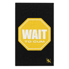 Wait to Cum Black Mix & Match Soft Sex Towels | Flirty Lovers’ Gifts