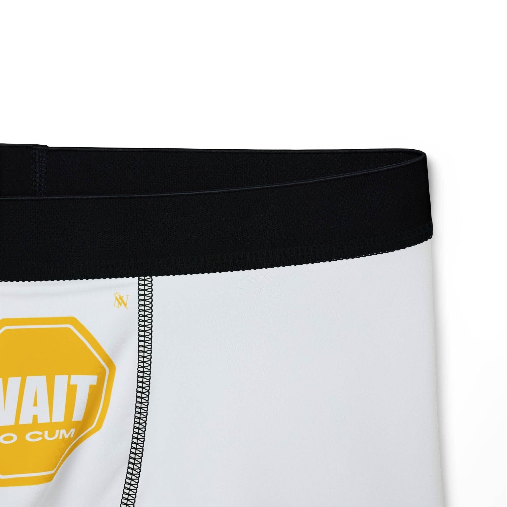 Wait to Cum Sign | Mix & Match Fun-Flirty Lovers’ Boxer Briefs