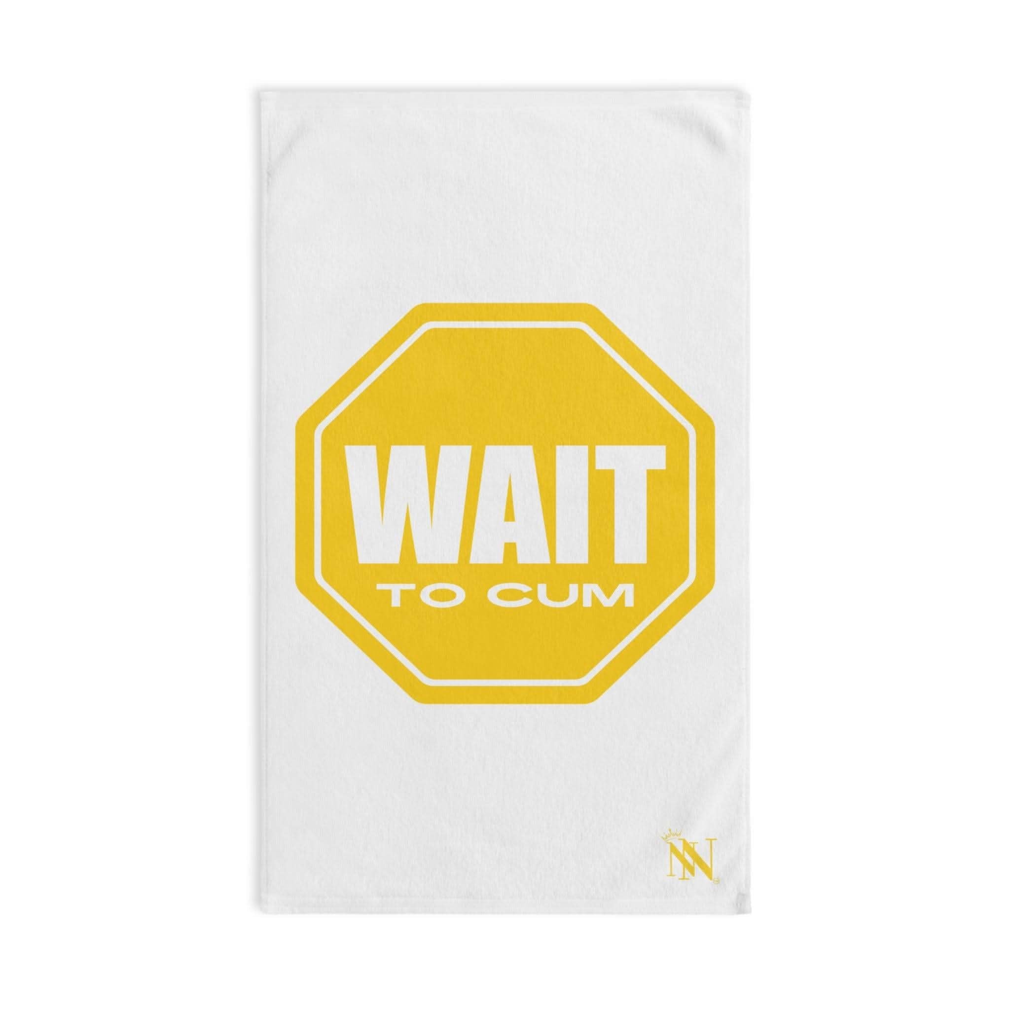 Wait to Cum Sign | Mix & Match Original Fun-Flirty Lovers’ Towels