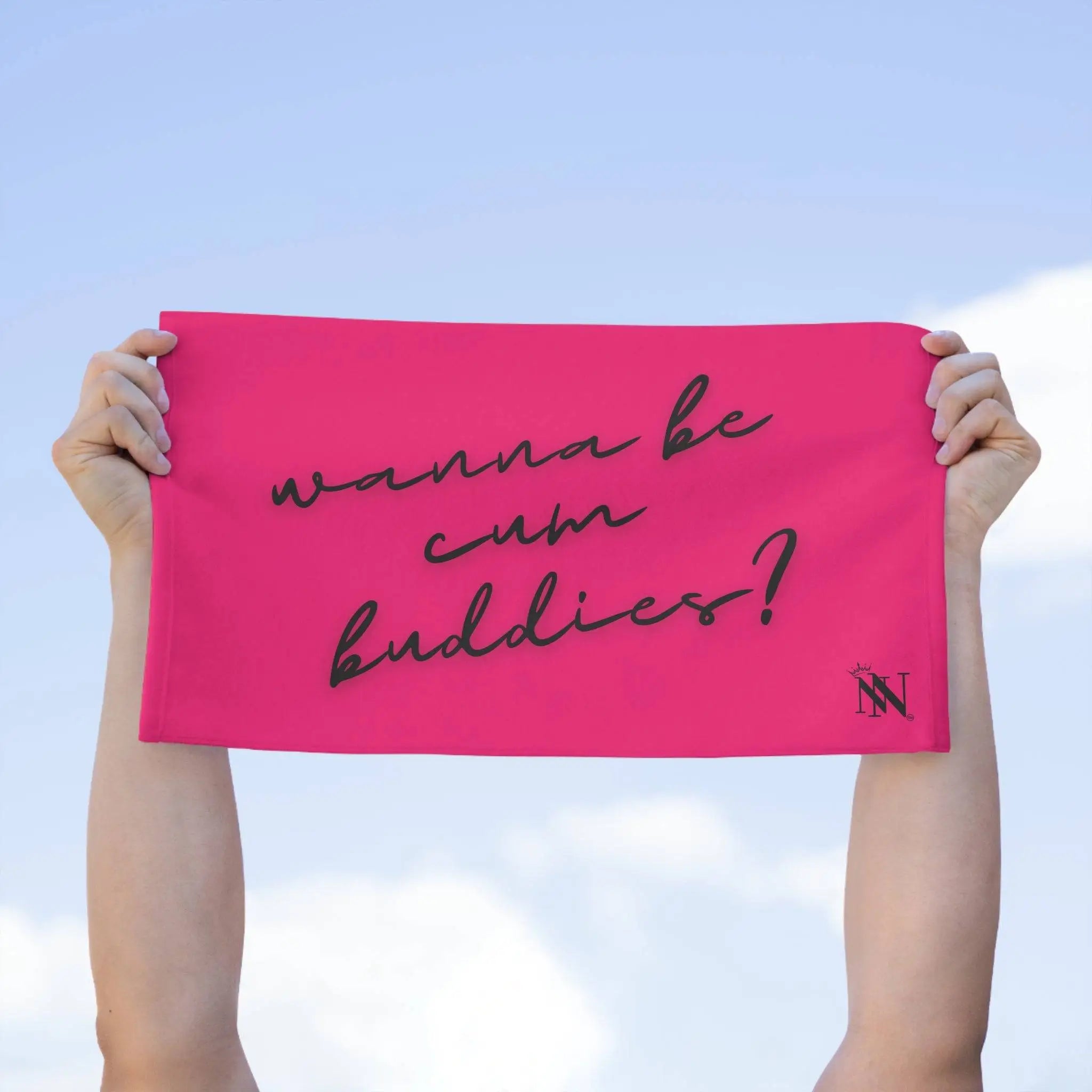 Wanna Be Cum Buddies? Pink Mix & Match Soft Sex Towels | Flirty Lovers’ Gifts