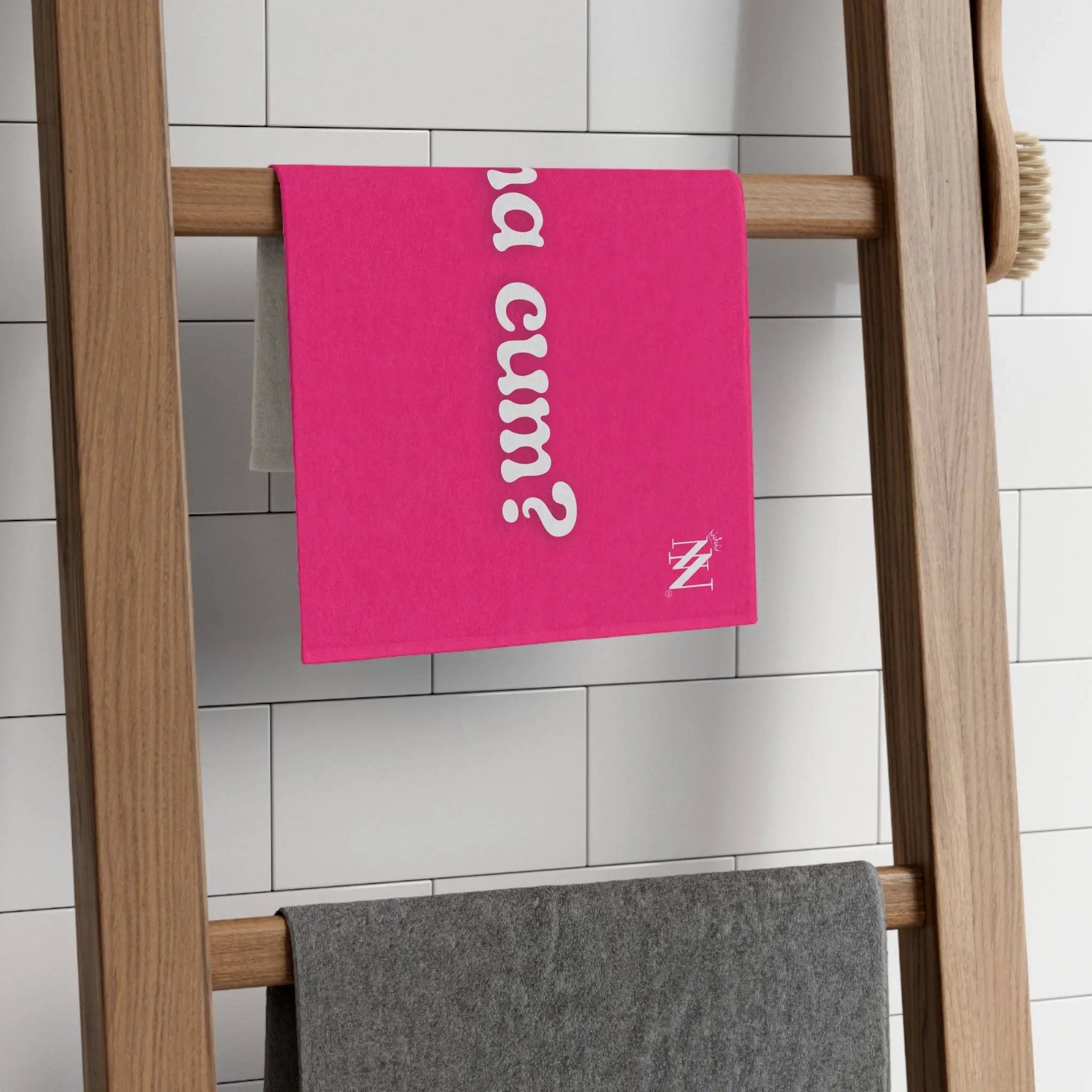 Wanna Cum? Pink Mix & Match Soft Sex Towels | Flirty Lovers’ Gifts