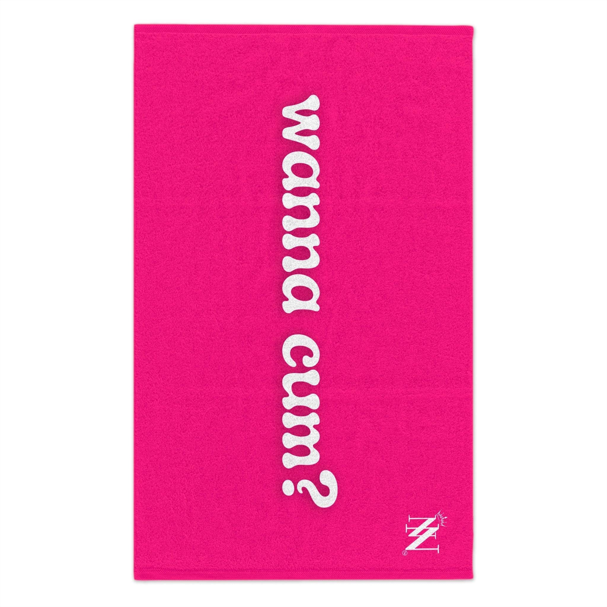 Wanna Cum? Pink Mix & Match Soft Sex Towels | Flirty Lovers’ Gifts