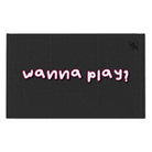 Wanna Play? Dark Grey | Mix & Match Soft Fun-Flirty Lovers’ Towels