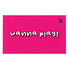 Wanna Play? Pink | Mix & Match Soft Fun-Flirty Lovers’ Towels