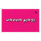 Wanna Play? Pink | Mix & Match Soft Fun-Flirty Lovers’ Towels