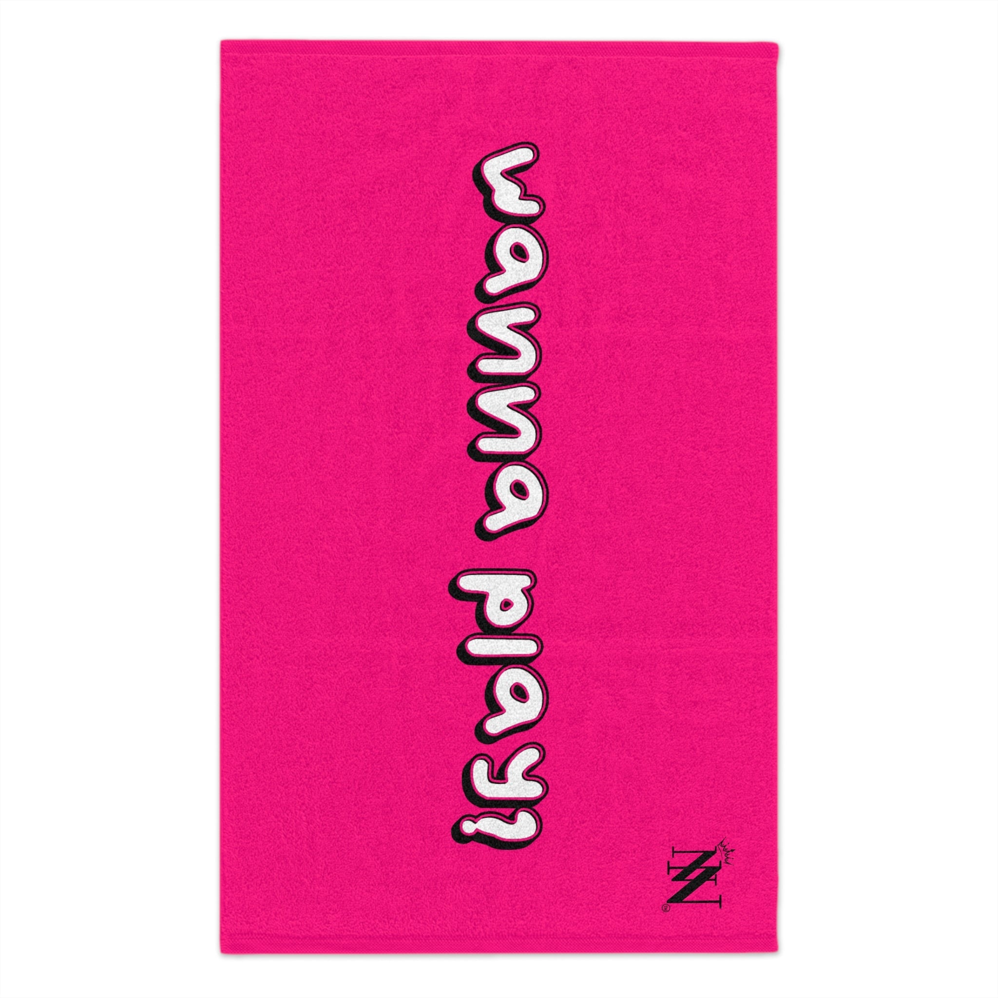 Wanna Play? Pink | Mix & Match Soft Fun-Flirty Lovers’ Towels