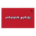 Wanna Play? Red | Mix & Match Soft Fun-Flirty Lovers’ Towels