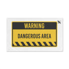 Warning: Dangerous Area White | Mix & Match Original Fun-Flirty Lovers’ Towels