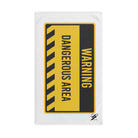Warning: Dangerous Area White | Mix & Match Original Fun-Flirty Lovers’ Towels