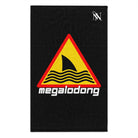 Warning MegaloDONG Black Mix & Match Soft Sex Towels | Flirty Lovers’ Gifts