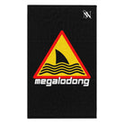 Warning MegaloDONG Black Mix & Match Soft Sex Towels | Flirty Lovers’ Gifts