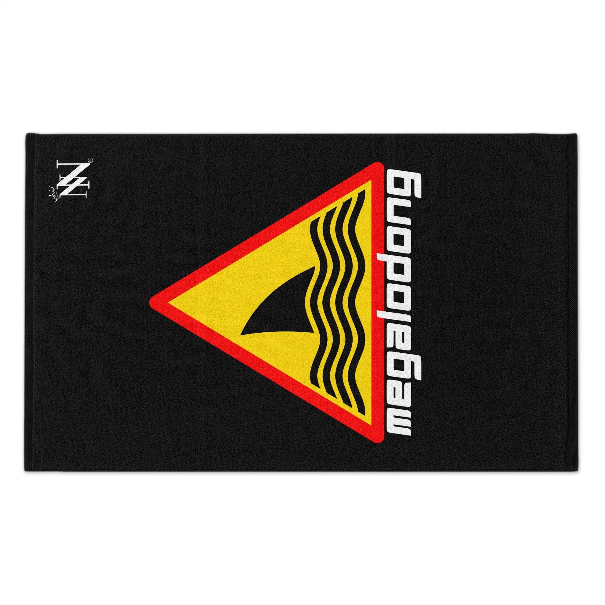 Warning MegaloDONG Black Mix & Match Soft Sex Towels | Flirty Lovers’ Gifts