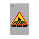 Warning: MegaloDONG Shark Grey | Mix & Match Original Fun-Flirty Lovers’ Towel