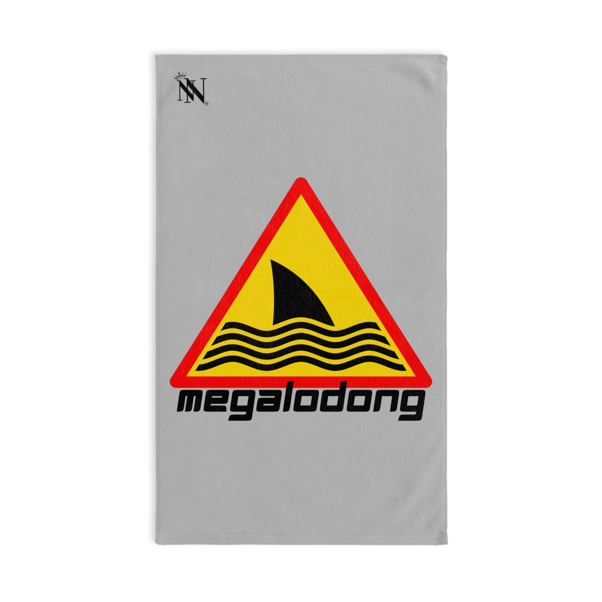 Warning: MegaloDONG Shark Grey | Mix & Match Original Fun-Flirty Lovers’ Towel