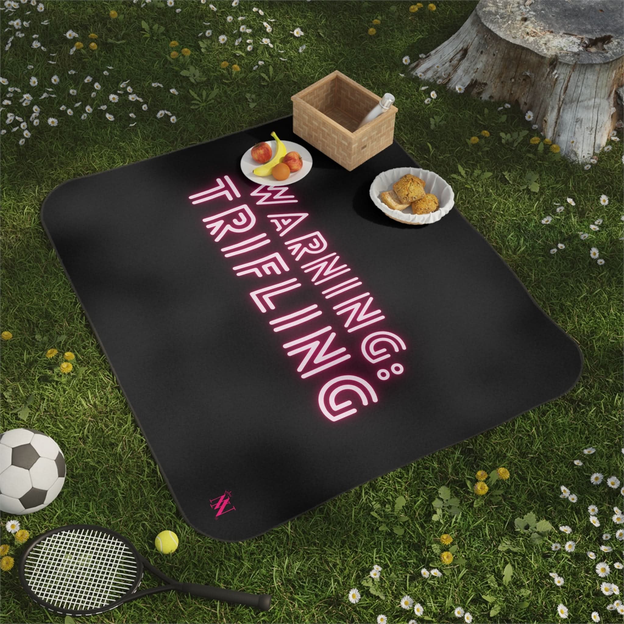 Warning: Trifling | Mix Match Fun-Flirty Lovers’ Water-Resistant Blankets
