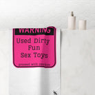 Warning: Used Dirty Sex Toys Fun XL Cum Towel | Big Bold & Sexy Stylish