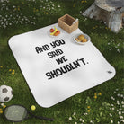 We Shouldn’t | Mix Match Fun-Flirty Lovers’ Water-Resistant Blankets