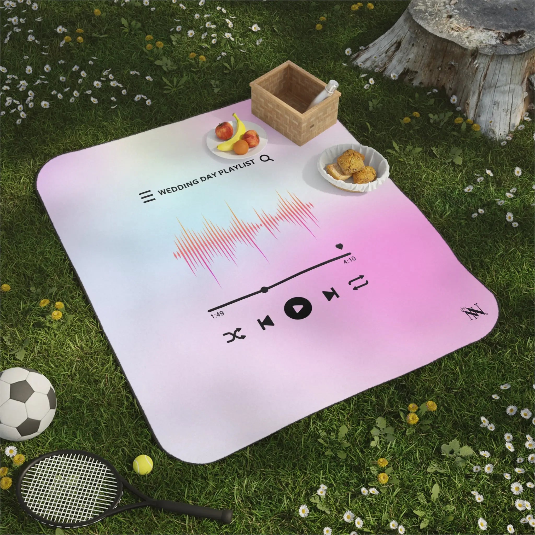 Wedding Day Playlist | Mix Match Fun-Flirty Lovers’ Water-Resistant Blankets