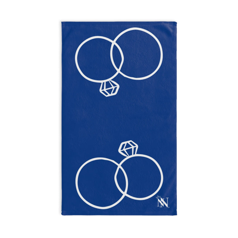 Wedding Rings Shareable Blue | Mix & Match Original Fun-Flirty Lovers’ Towels