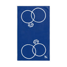 Wedding Rings Shareable Blue | Mix & Match Original Fun-Flirty Lovers’ Towels