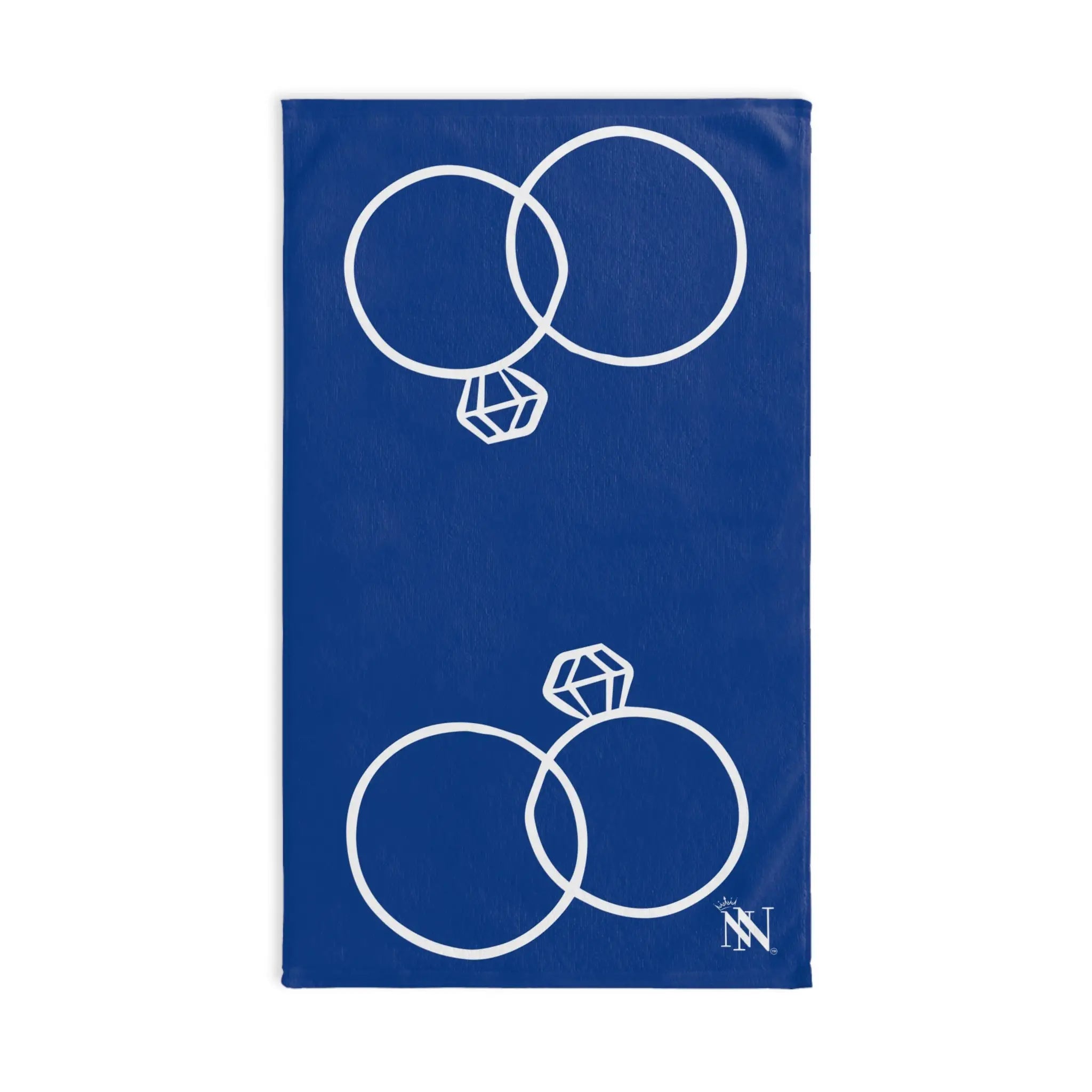 Wedding Rings Shareable Blue | Mix & Match Original Fun-Flirty Lovers’ Towels