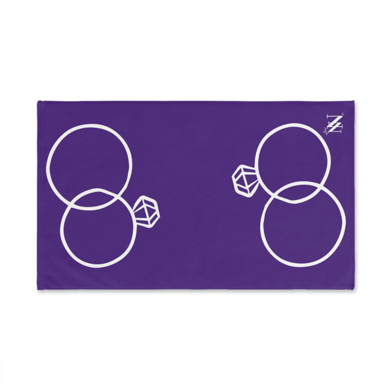 Wedding Rings Shareable Purple | Mix & Match Original Fun-Flirty Lovers’ Towels