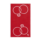 Wedding Rings Shareable Red | Mix & Match Original Fun-Flirty Lovers’ Towels