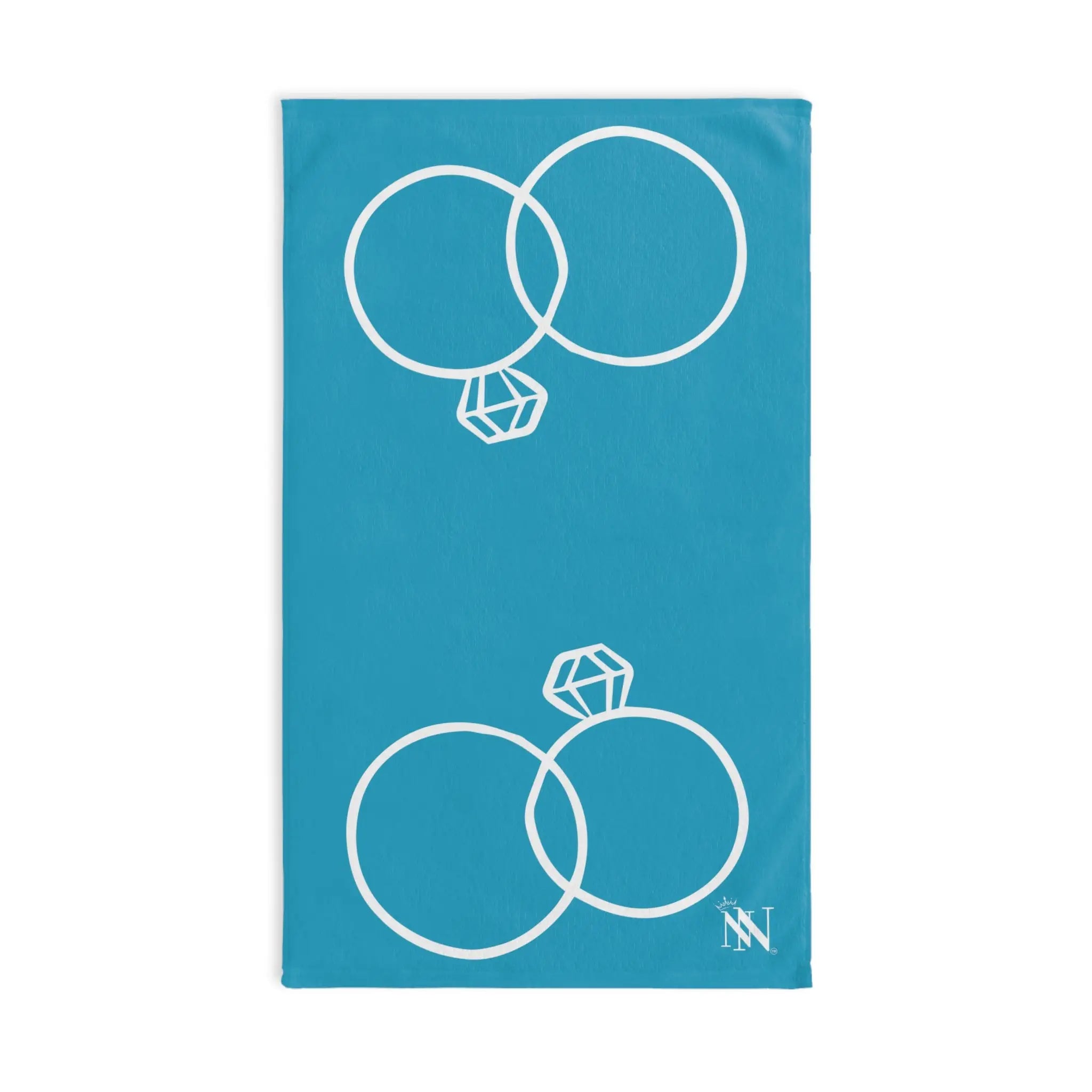 Wedding Rings Shareable Turquoise | Mix & Match Original Fun-Flirty Lovers’ Towels
