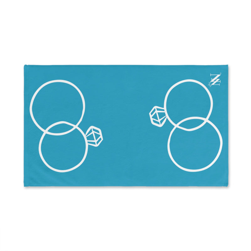 Wedding Rings Shareable Turquoise | Mix & Match Original Fun-Flirty Lovers’ Towels