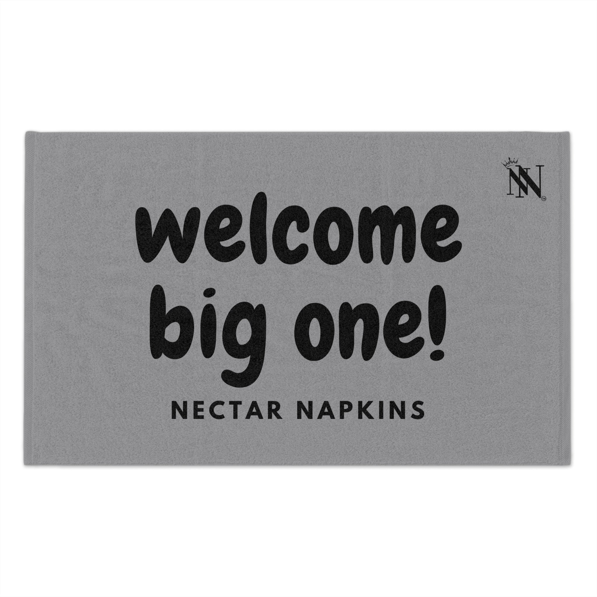 Welcome Big One! Grey | Mix & Match Soft Fun-Flirty Lovers’ Towels