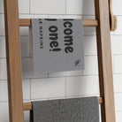 Welcome Big One! Grey | Mix & Match Soft Fun-Flirty Lovers’ Towels