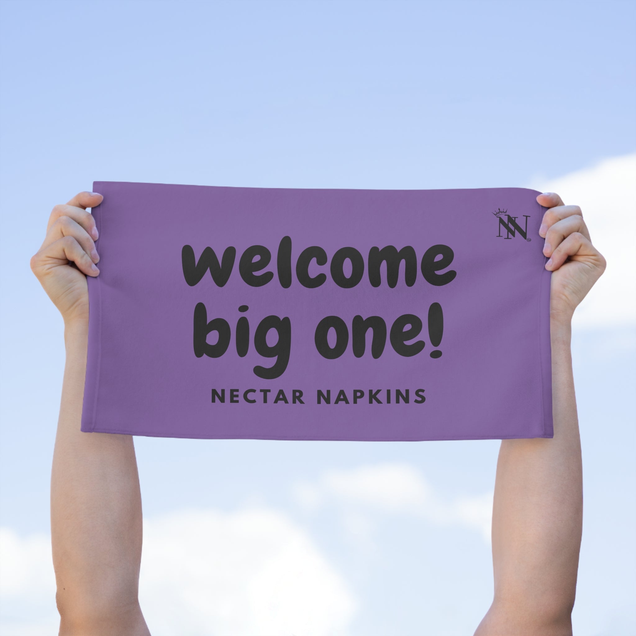 Welcome Big One! Lavendar | Mix & Match Soft Fun-Flirty Lovers’ Towels