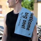 Welcome Big One! Light Blue | Mix & Match Soft Fun-Flirty Lovers’ Towels