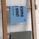 Welcome Big One! Light Blue | Mix & Match Soft Fun-Flirty Lovers’ Towels