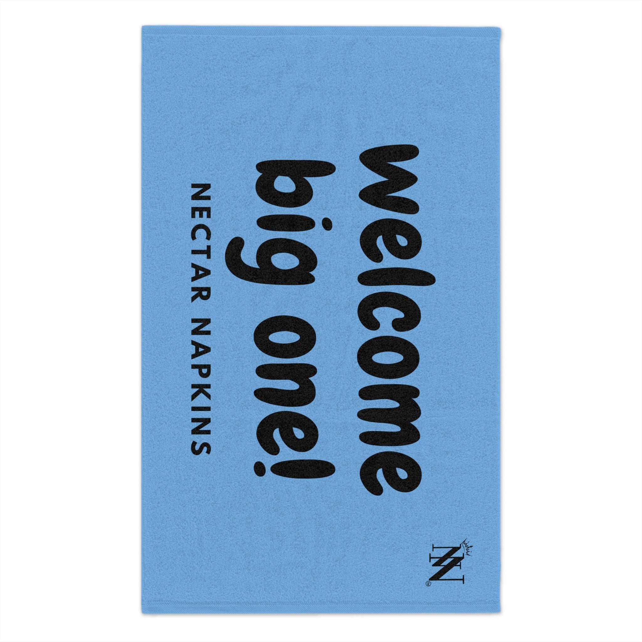 Welcome Big One! Light Blue | Mix & Match Soft Fun-Flirty Lovers’ Towels