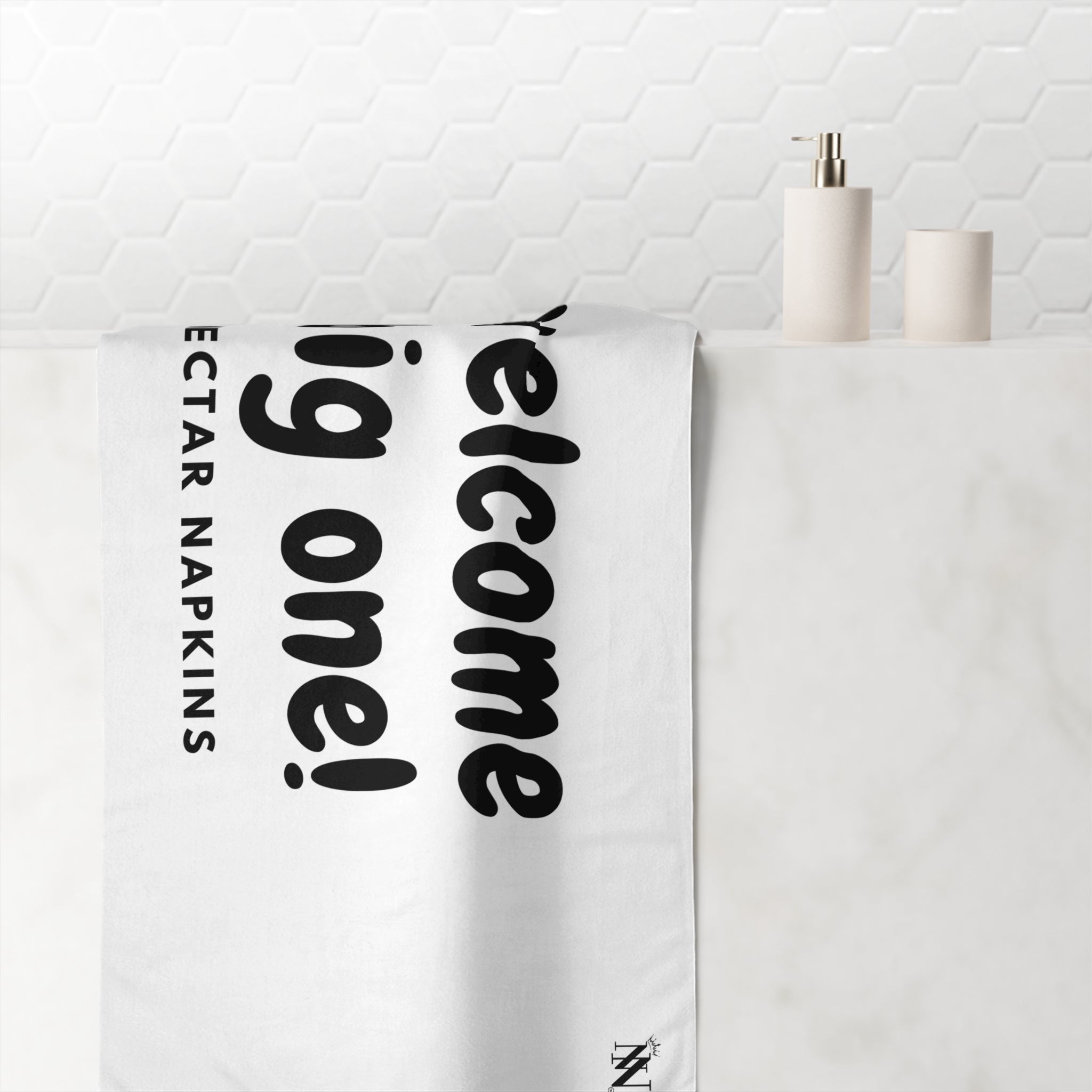 Welcome Big One! | Mix & Match Naughty XL Fun-Flirty Lovers’ Towels