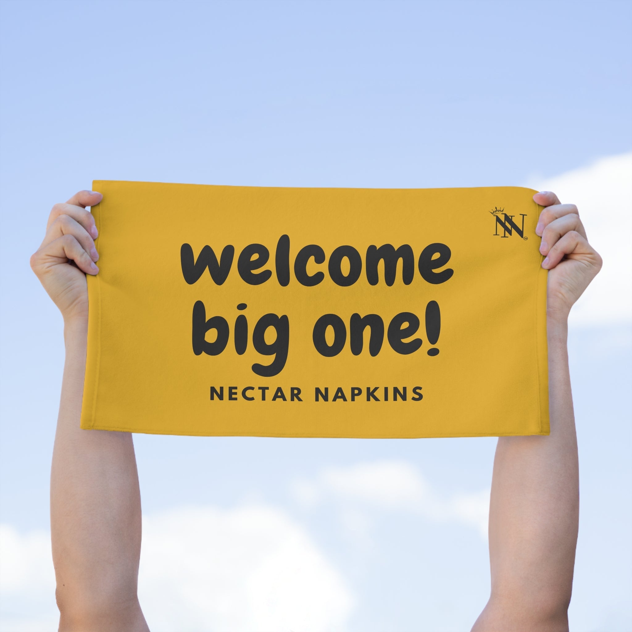 Welcome Big One! Yellow | Mix & Match Soft Fun-Flirty Lovers’ Towels